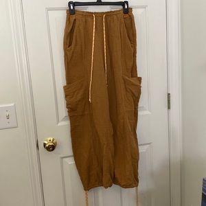 Wild Fable cotton jogger pants. Tie at waist and ankles.